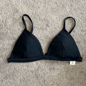Black Hollister Triangle Bikini Top